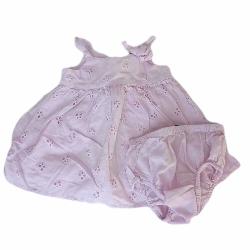 BabyGAP Purple Eyelet Butterfly Dress w/Bloomers sz 3-6M Girls